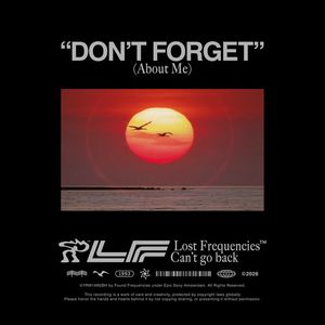 Albumhoes van Don't Forget (About Me) — Lost Frequencies