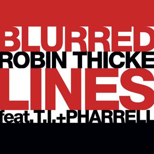 Albumhoes van BLURRED LINES — ROBIN THICKE & TI & PHARRELL WILLIAMS